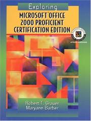 Cover of: Exploring Microsoft Office Professional  2000, Proficient Certification Edition