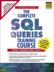 Cover of: Complete SQL Training Course (CD-ROM Boxed Set) by Michael J. Hernandez, John L. Viescas