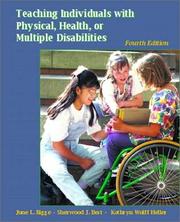 Cover of: Teaching Individuals with Physical, Health, or Multiple Disabilities (4th Edition)
