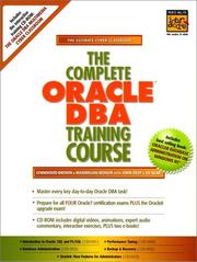 Cover of: Complete Oracle DBA Training Course, The