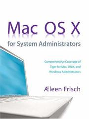 Cover of: Mac OS X for System Administrators by Æleen Frisch