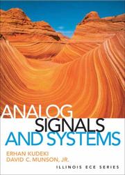 Cover of: Analog Signals and Systems by Erhan Kudeki, Erhan Kudeki, David Munson, Erhan Kudeki, David Munson