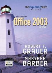 Cover of: Exploring Microsoft Office 2003 Volume 1- Adhesive Bound (Exploring)