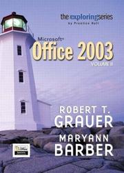 Cover of: Exploring Microsoft Office 2003 Volume 2- Adhesive Bound