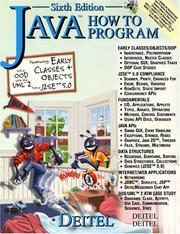 Java How to Program and CD Version One (6th Edition) (How to Program) by Paul J. Deitel