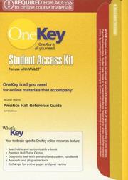 Cover of: One Key Student Acces Kit Prentice Hall Reference Guide, 6th edition (OneKey) by Muriel Harris