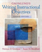 Cover of: Gronlund's Writing Instructional Objectives (8th Edition)