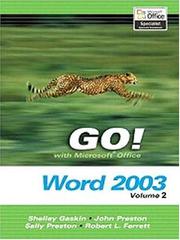 Cover of: GO! with Microsoft Office Word, Vol. 2 and Student CD Package (Go! Series) | Shelley Gaskin