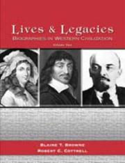 Cover of: Lives and Legacies, Volume Two: Biographies in Western Civilization
