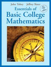Cover of: Essentials of Basic College Mathematics (Tobey/Slater Wortext Series)