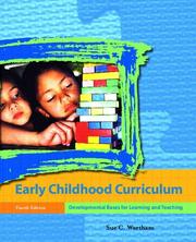 Cover of: Early Child Curr&Ascd Pk (4th Edition) by Sue Clark Wortham, Merrill Education