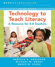 Cover of: Technology to Teach Literacy: A Resource for K-8 Teachers (2nd Edition)