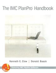 Cover of: The IMC PlanPro Handbook with CDROM by Kenneth E. Clow, Donald Baack