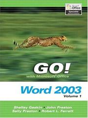 Cover of: Go! with Microsoft Word 2003, Volume 1 and Go! Student CD (Go! Series)