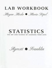 Cover of: Statistics Lab Workbook | Megan Mocko