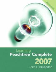 Cover of: Learning Peachtree Complete 2007 &  Peachtree Complete CD Package