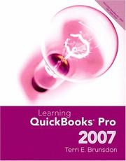 Cover of: Learning Quickbooks Pro 2007 and Student CD Package