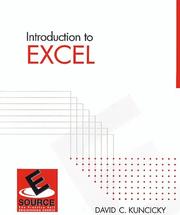 Cover of: Introduction to Excel
