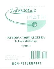 Cover of: Interactive Math for Introductory Algebra by K. Elayn Martin-Gay