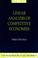 Cover of: Linear Analysis of Competitive Economics