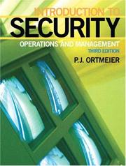 Cover of: Introduction to Security (3rd Edition) | Patrick J. Ortmeier
