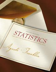 Cover of: Statistics by Alan Agresti, Chris Franklin