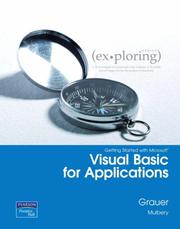 Cover of: Exploring Getting Started with VBA