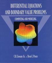 Cover of: Differential Equations and Boundary Value Problems: Computing and Modeling