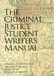 Cover of: Criminal Justice Student Writer's Manual, The