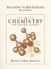 Cover of: Chemistry by Theodore L. Brown, H. Eugene Lemay, Bruce E. Bursten, Catherine Murphy, Patrick Woodward, Theodore L. Brown