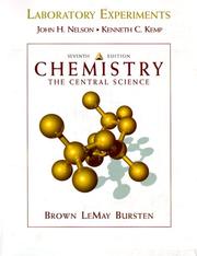 Cover of: Chemistry: The Central Science: Laboratory Experiments