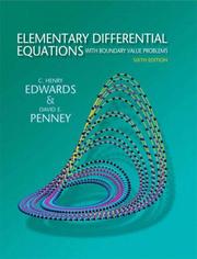 Cover of: Elementary Differential Equations with Boundary Value Problems (6th Edition)