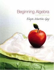 Cover of: Beginning Algebra by K. Elayn Martin-Gay