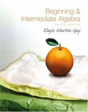 Cover of: Beginning & Intermediate Algebra