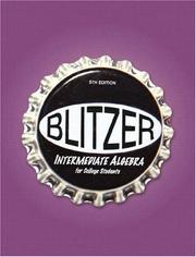 Cover of: Intermediate Algebra for College Students (5th Edition) (The Blitzer Developmental Algebra Series)