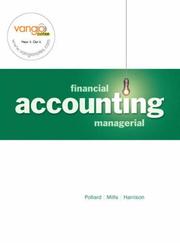 Cover of: Financial and Managerial Accounting by Walter T. Harrison, Meg Pollard, Sherry Mills, Walter T. Harrison