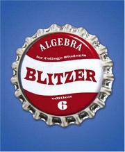 Cover of: Algebra For College Students (6th Edition) (The Blitzer Developmental Algebra Series)