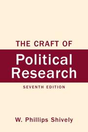 Cover of: Craft of Political Research, The (7th Edition)
