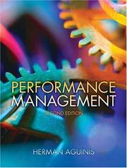 Cover of: Performance Management (2nd Edition)