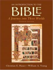 Cover of: Introduction to the Bible, An (7th Edition) by Christian E. Hauer, William A Young