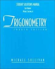 Cover of: Trigonometry: Student Solutions Manual (4th ed.)