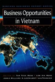 Cover of: Business Opportunities in Vietnam (Nanyang Business Report Series)