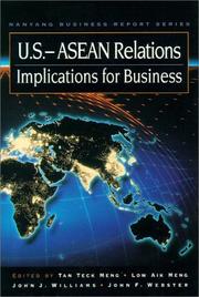 Cover of: U.S.-ASEAN Relations: Implications for Business (Nanyang Business Report Series)