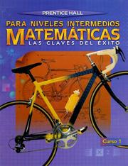 Cover of: Matematicas Para Niveles Intermedios by Suzanne H. Chapin, Leah McCracken, Marsha Landau