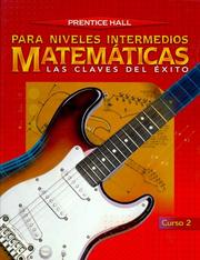 Cover of: Matematicas Para Niveles Intermedios Curso by Suzanne H. Chapin, Marsha Landau, Leah McCracken
