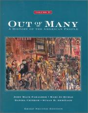 Cover of: Out of Many: A History of the American People : Brief Edition (Out of Many Brief)