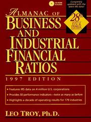 Cover of: Almanac of Business and Industrial Financial Ratios by Leo Troy