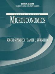 Cover of: Study Guide for Microeconomics by Robert S. Pindyck, Daniel L. Rubinfeld, Robert Pindyck, Daniel Rubinfeld, Daniel L. Rubinfield, Robert S. Pindyck, Daniel L. Rubinfield