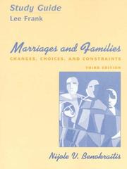 Cover of: Marriage and Families: Changes, Choices, and Constraints