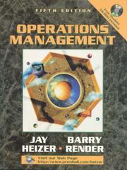 Cover of: Operations Management by Jay Heizer, Jay Heizer